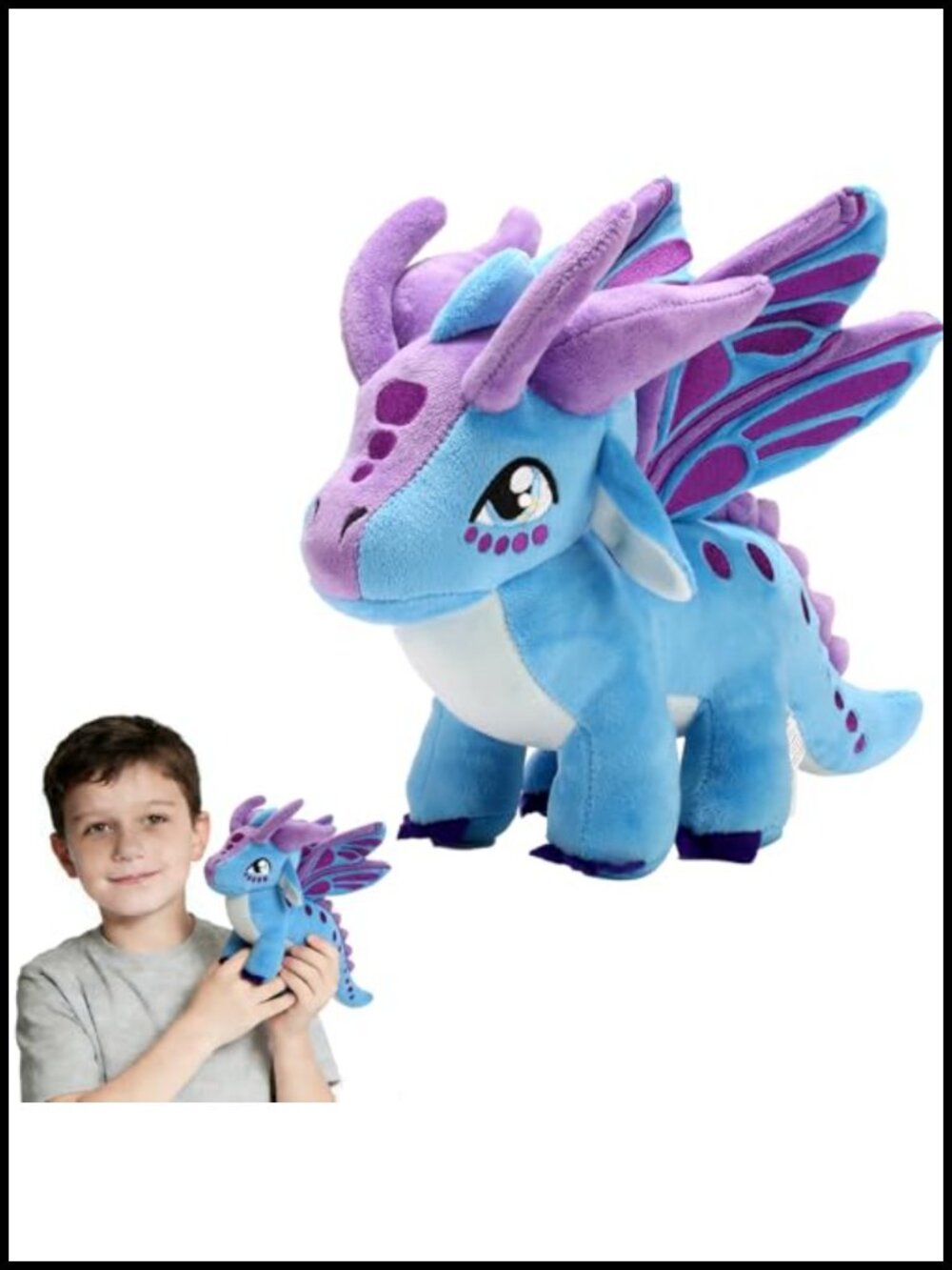 Wings Dragon Plush Pillow Toy Kawaii Pterosaur Plushie Soft Hugging Pillow